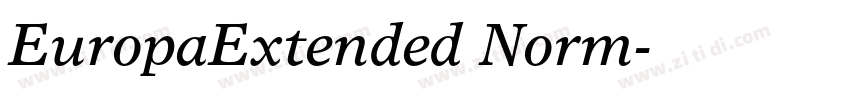 EuropaExtended Norm字体转换